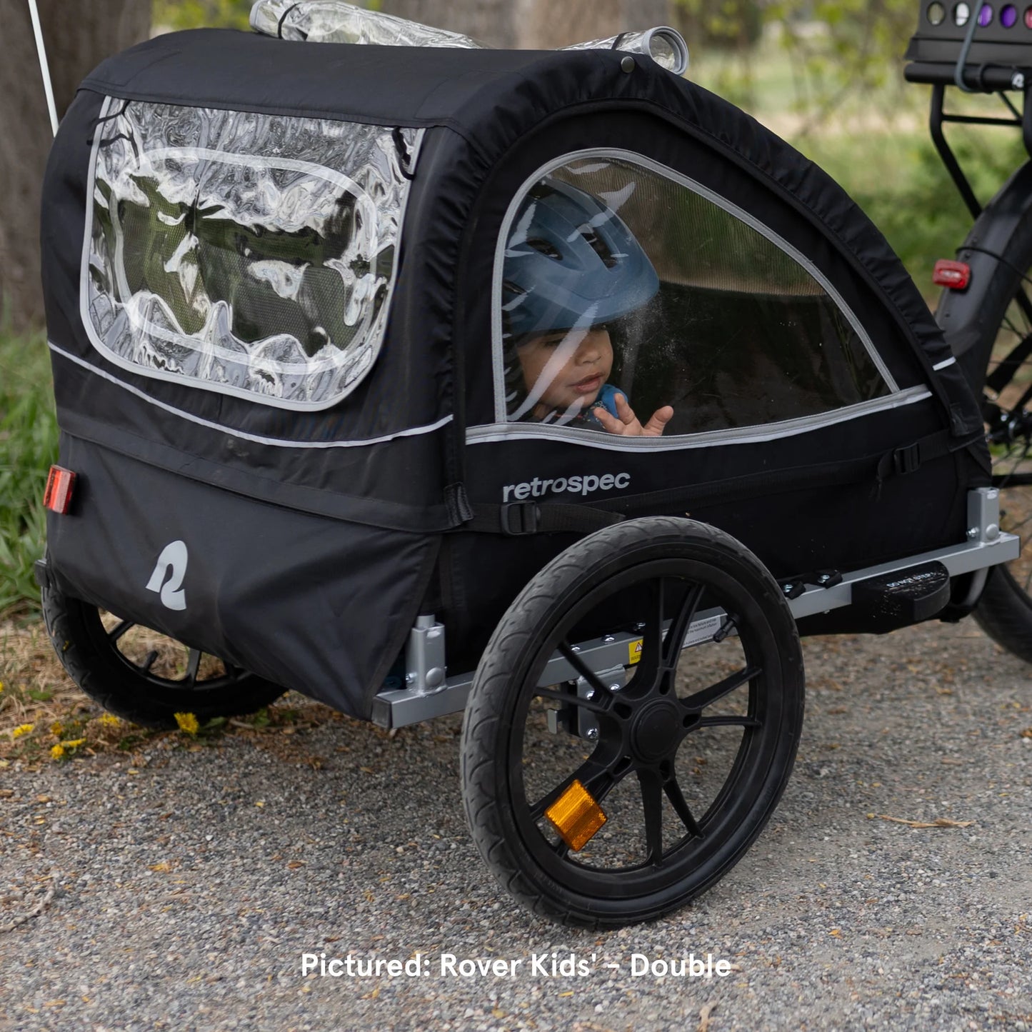 Rover Single Kids Bike Trailer Carrier Bike e-Bike Electric Bike Black