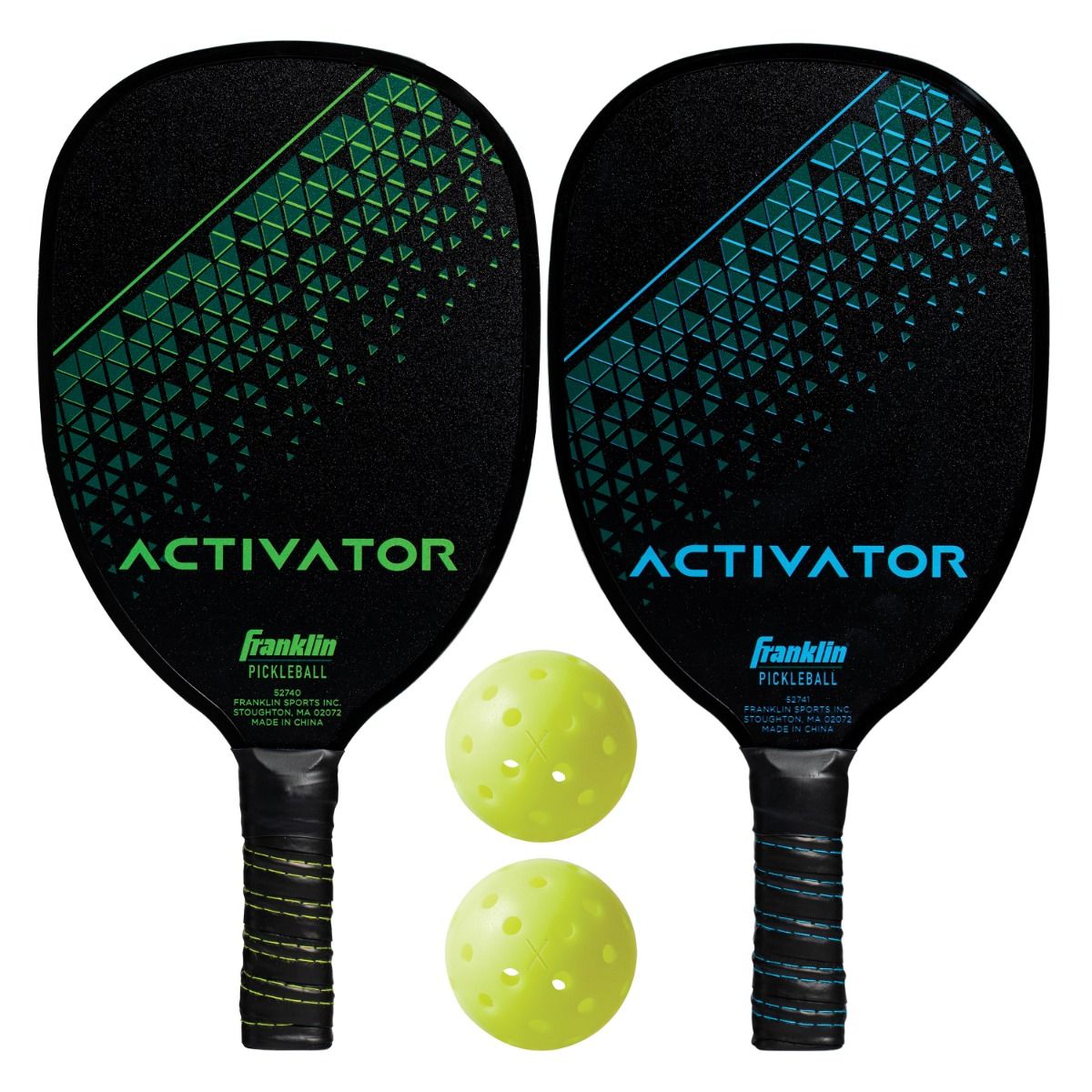 Franklin Activator Pickleball Paddle & Ball 2 Player Blue and Green New