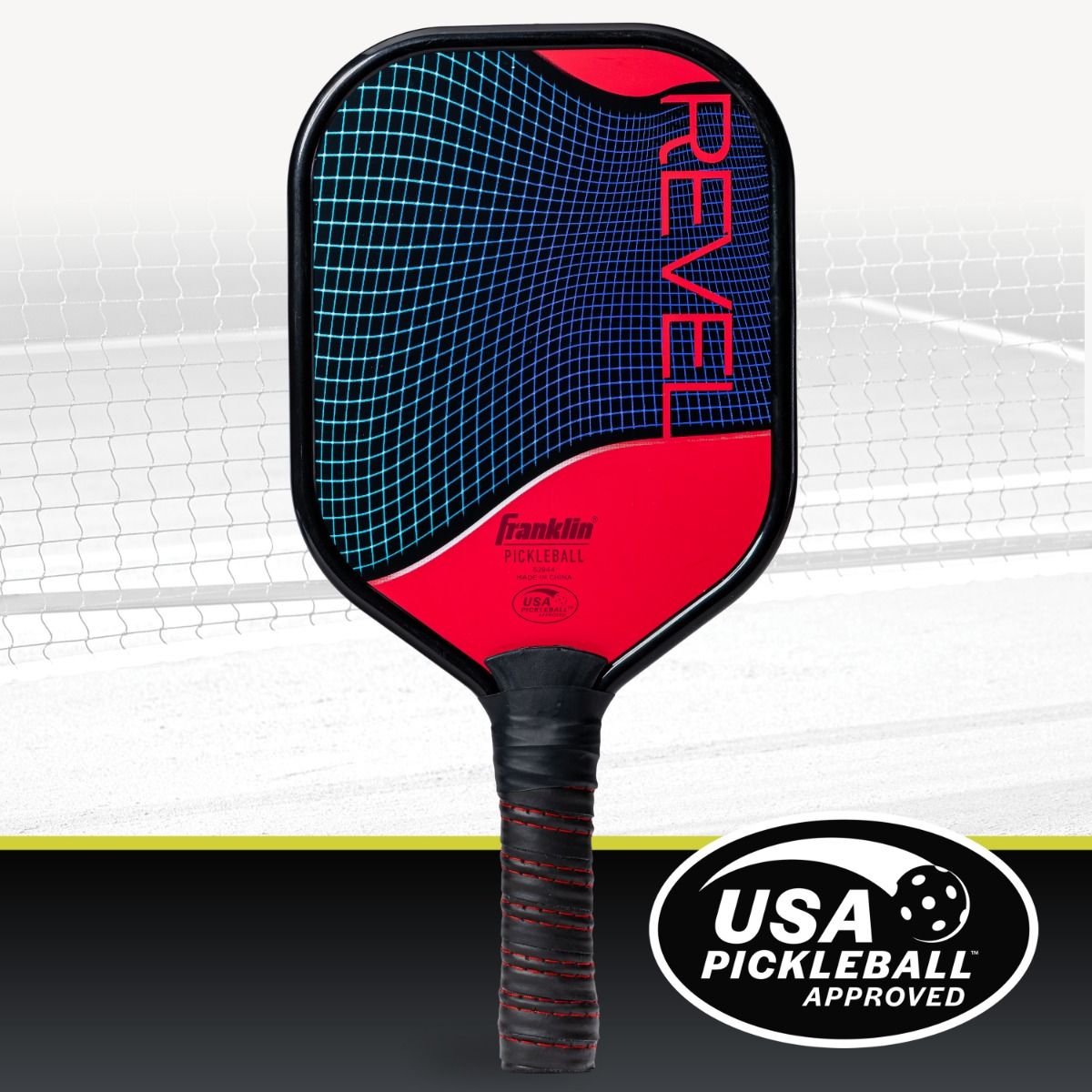 Franklin Revel Aluminum Pickleball Paddle, 10.7-11oz, Red NEW