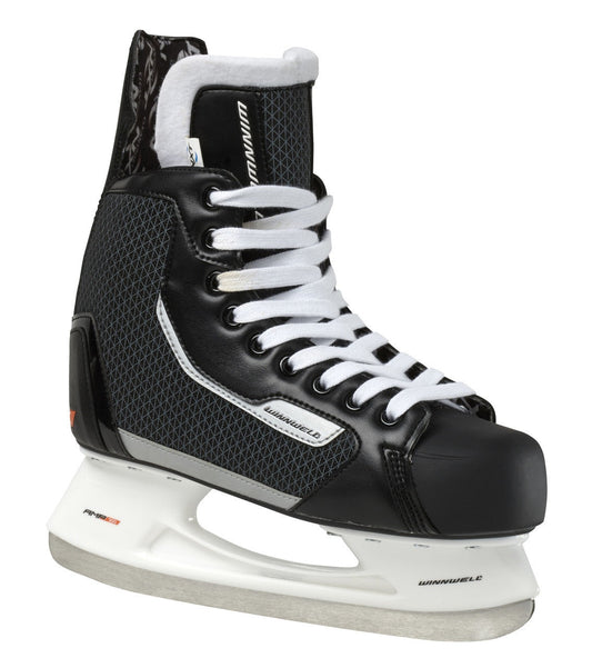 Winnwell Ice Skates AMP300 Size Range Black New SK1703 Hockey Skates Sizes 6-13