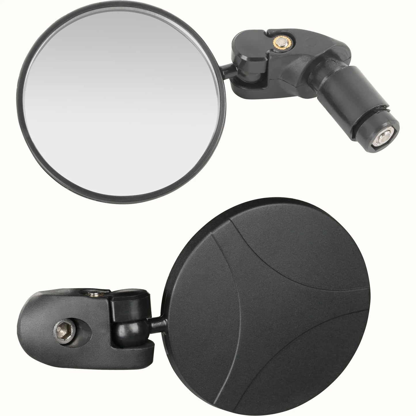 Bike Rear View Handle Bar End Mirror Kit eBike Bikes Bicycle Black New