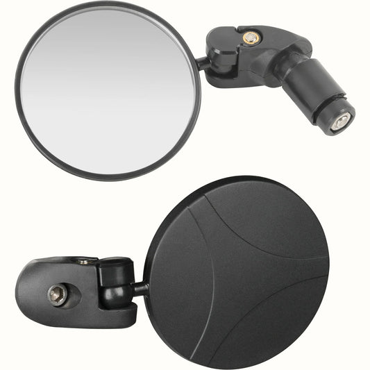 Bike Rear View Handle Bar End Mirror Kit eBike Bikes Bicycle Black New