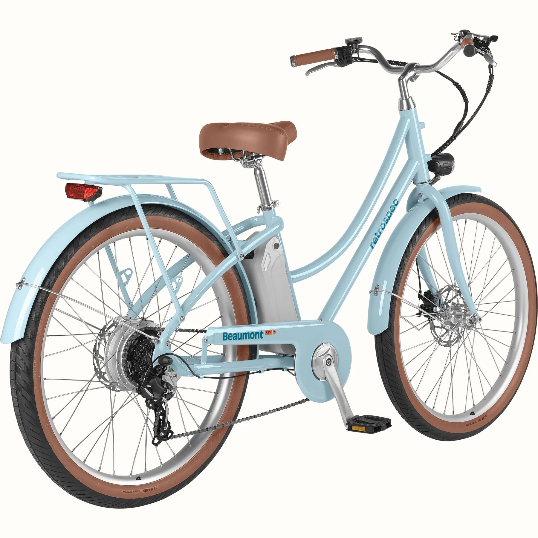 Beaumont Rev 2 City Electric Bike Step Through Blush