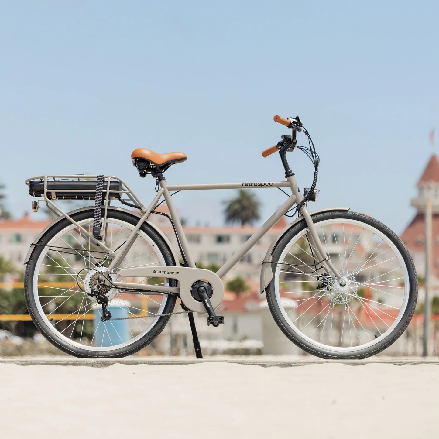 Electric Bike Beaumont Cruiser Bike Beaumont City Electric Bike Step Over Color Tungsten New EBike