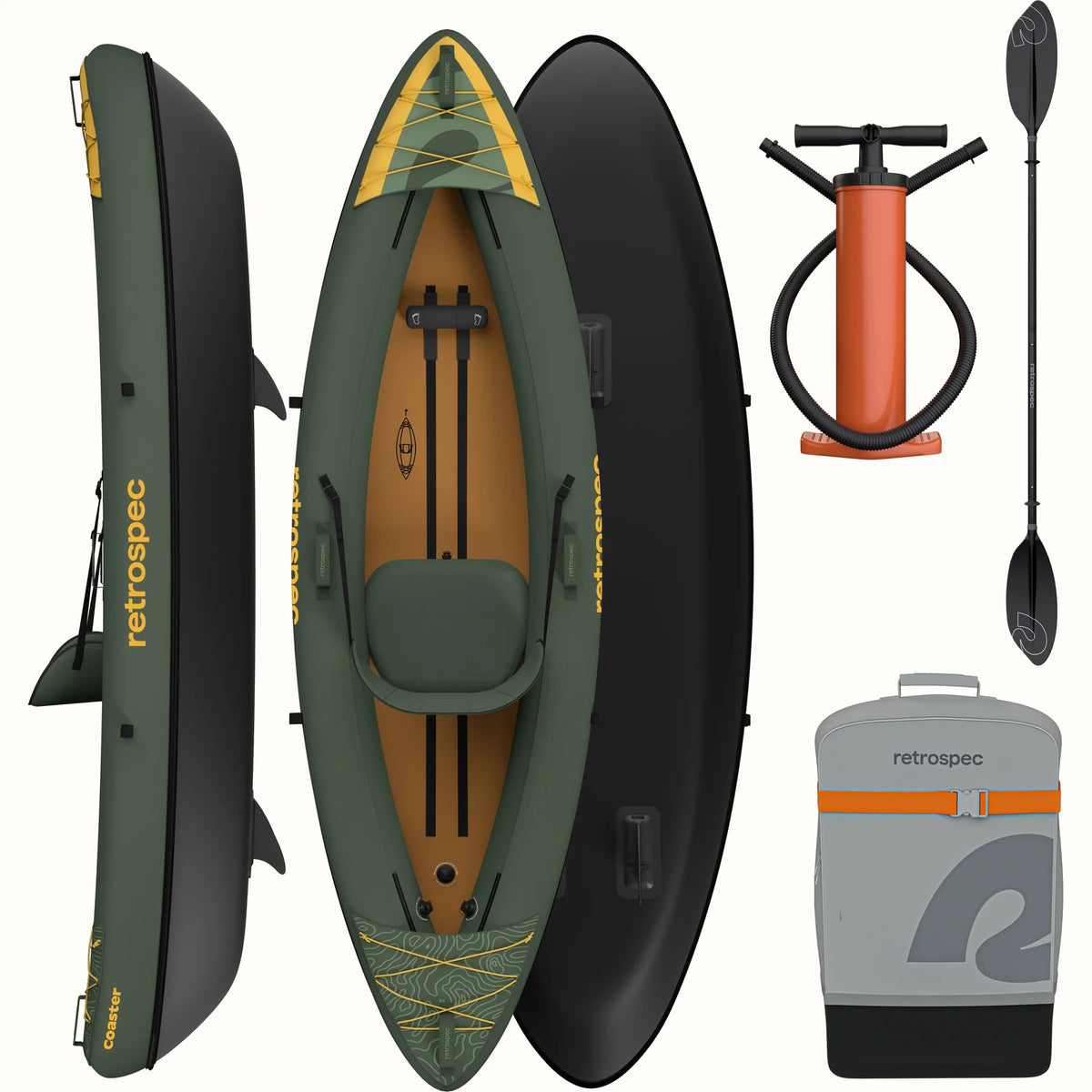 Inflatable Raft Coaster Inflatable Coaster Kayak SIngle New 9'10