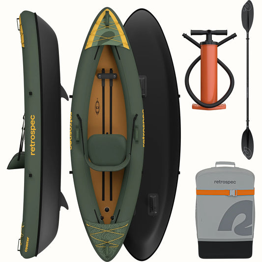 Inflatable Coaster Kayak SIngle New 9'10" Max 220 LB Adult