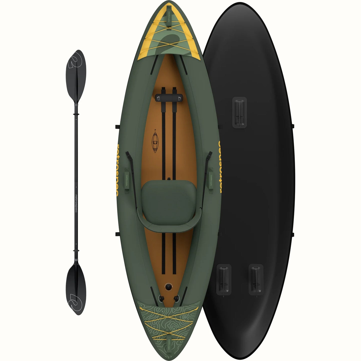 Inflatable Coaster Kayak SIngle New 9'10" Max 220 LB Adult