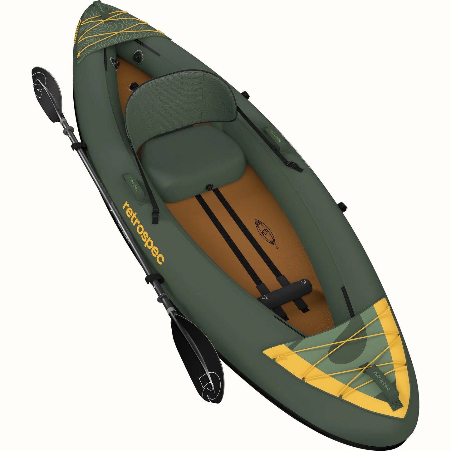 Inflatable Coaster Kayak SIngle New 9'10" Max 220 LB Adult