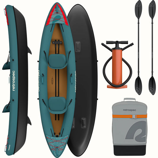 Inflatable Coaster Kayak Tandem New 12'6" Max 505 LB Adult