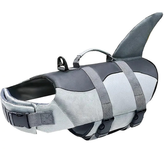 Dog Life Vest Shark Size xSmall-Large Life Jacket Boating New