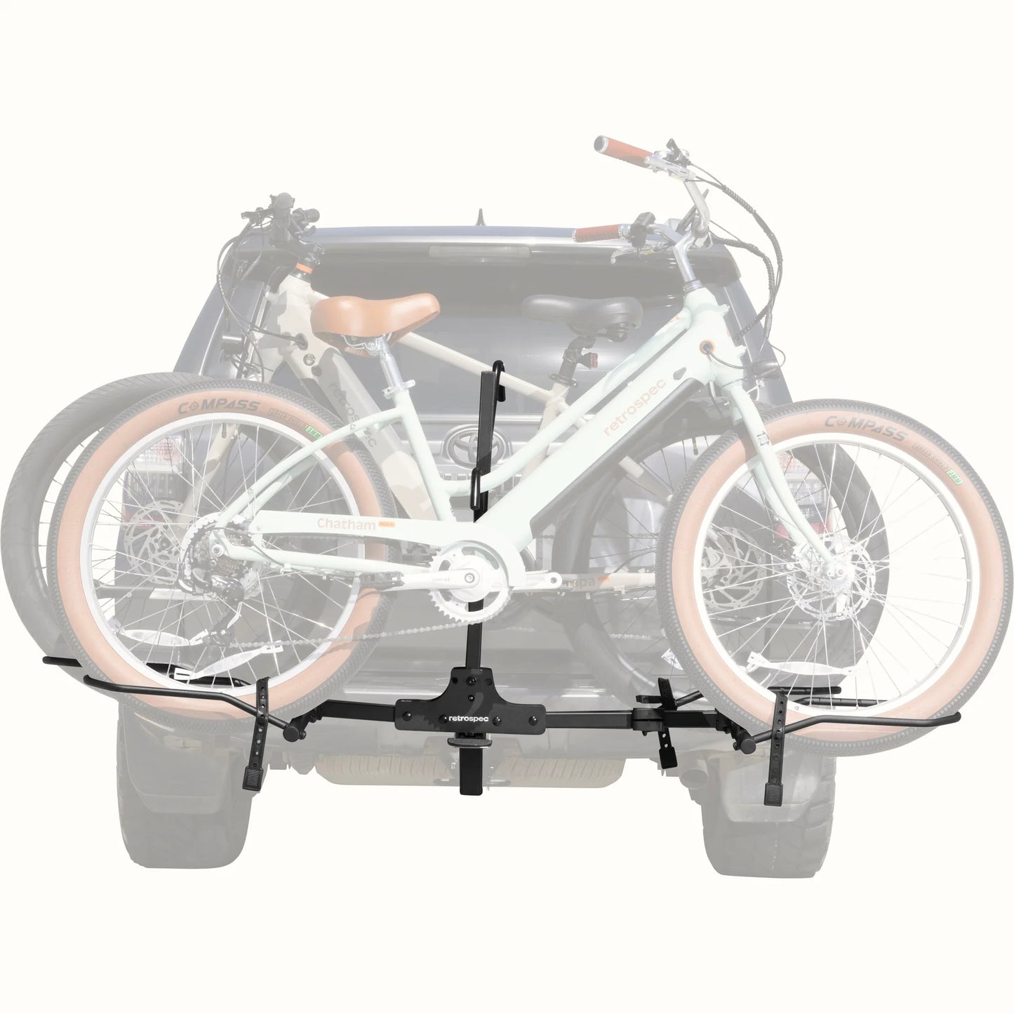 Endeavor Tray Hitch Mount Car E-Bike Rack Black 2 Bike Carrier