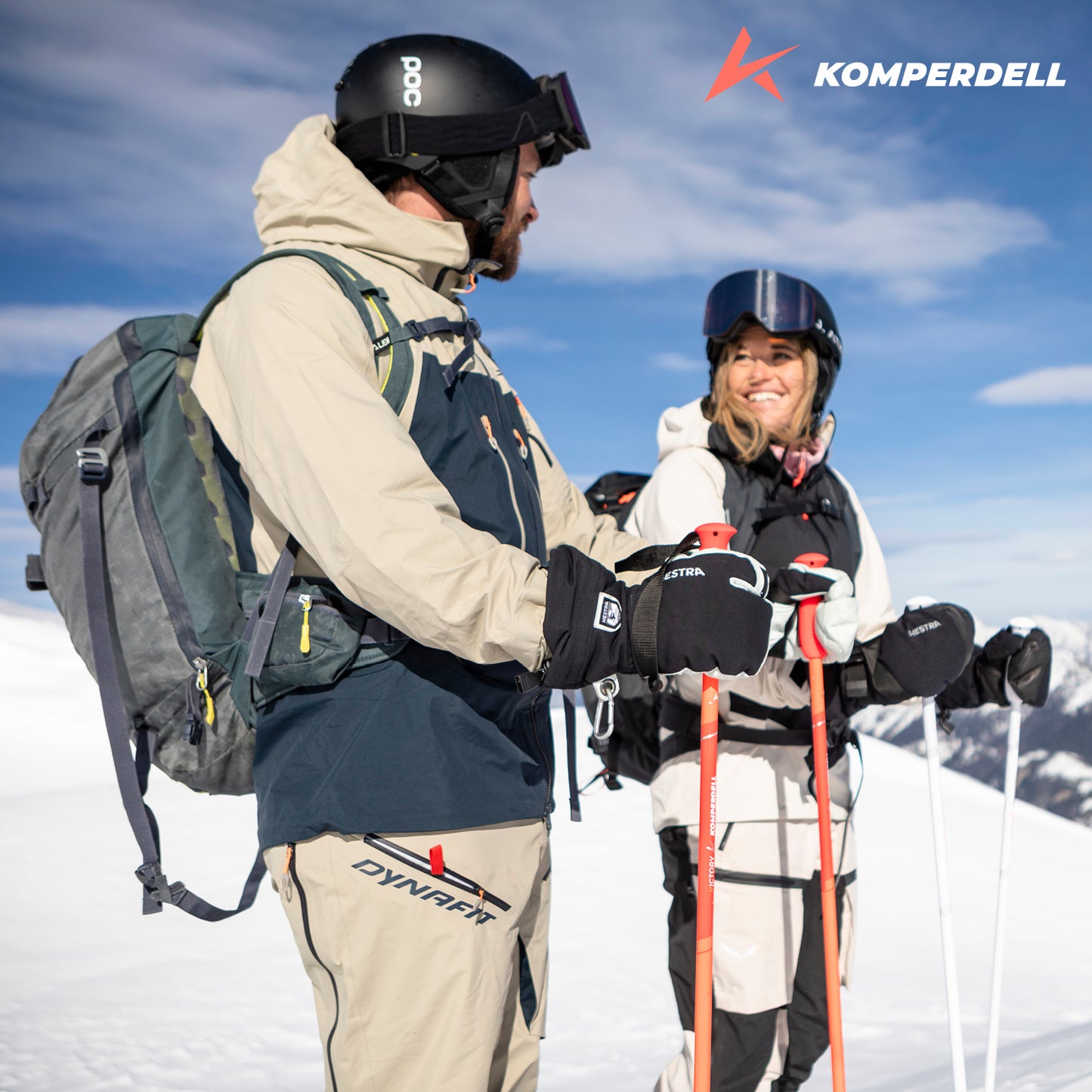 Komperdell Victory TI Ski Poles Midnight Gray Size 120 cm New