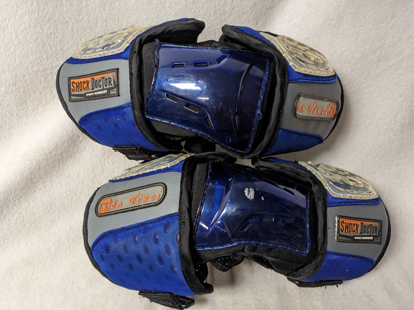 Shock Doctor da Vinci LAX Lacrosse Elbow Pads Size Large Color Blue Condition Used
