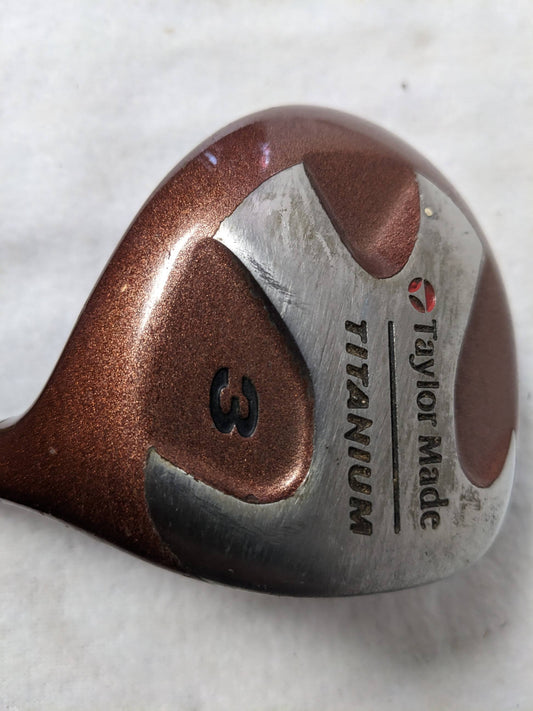 Taylor Made Titanium #3 Golf Club 43 In Red Used