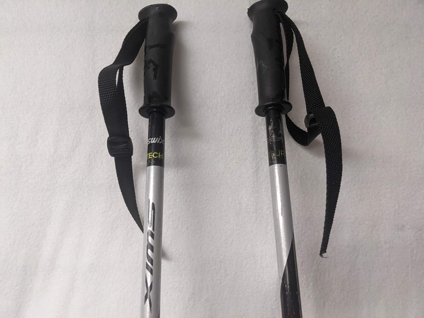Swix Tech Lite Jr Ski Poles Size 80 Cm Color Gray Condition Used