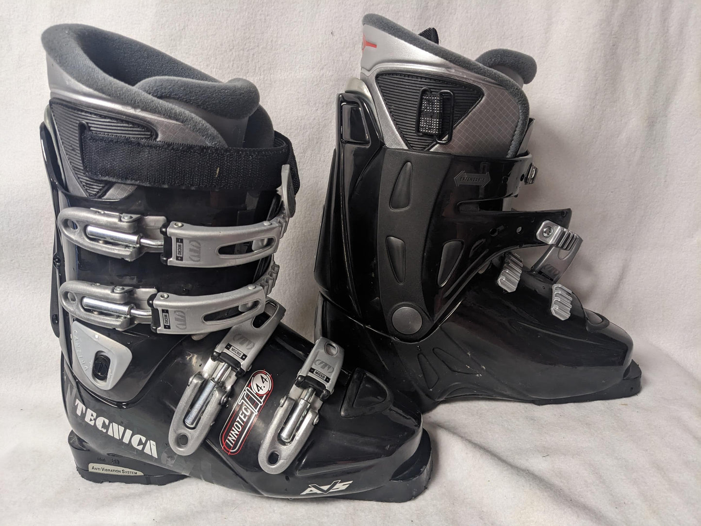Tecnica Innotec TI 4.4 Ski Boots Size 24.5 Color Black Condition Used