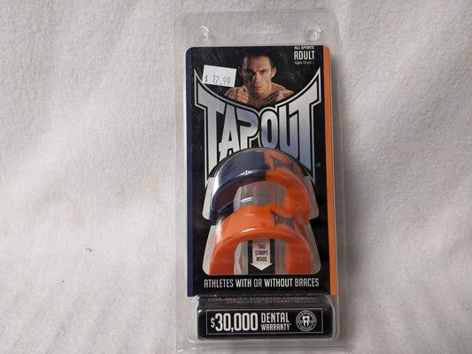 Battle Tap Out Mouthguard 2-Pack Orange/Navy and Orange Adult New