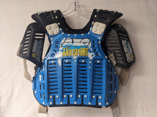 AXO Sport Pentagon MX Motocross Chest Protector Size Youth Color Blue Condition Used