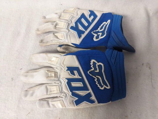 Fox Youth MX Motocross Gloves Size YXS Color Blue Condition Used