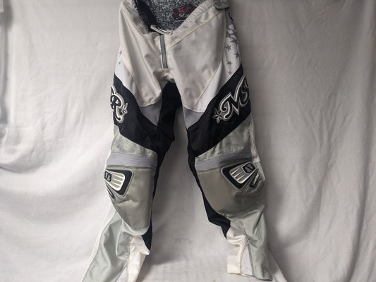 MSR Starlet Girl's MX Motocross Racing Pants Size 9/10 Waist 30 in Color Gray Condition Used
