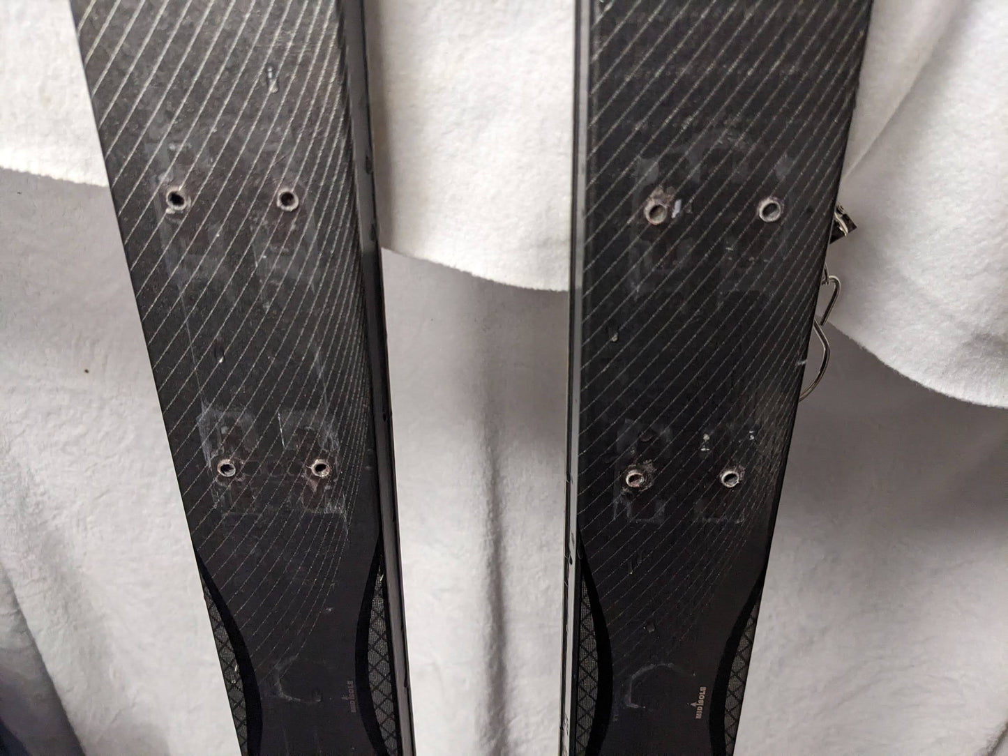 K2 Wired Skis *NO Bindings* Size 177 Cm Color Gray Condition Used