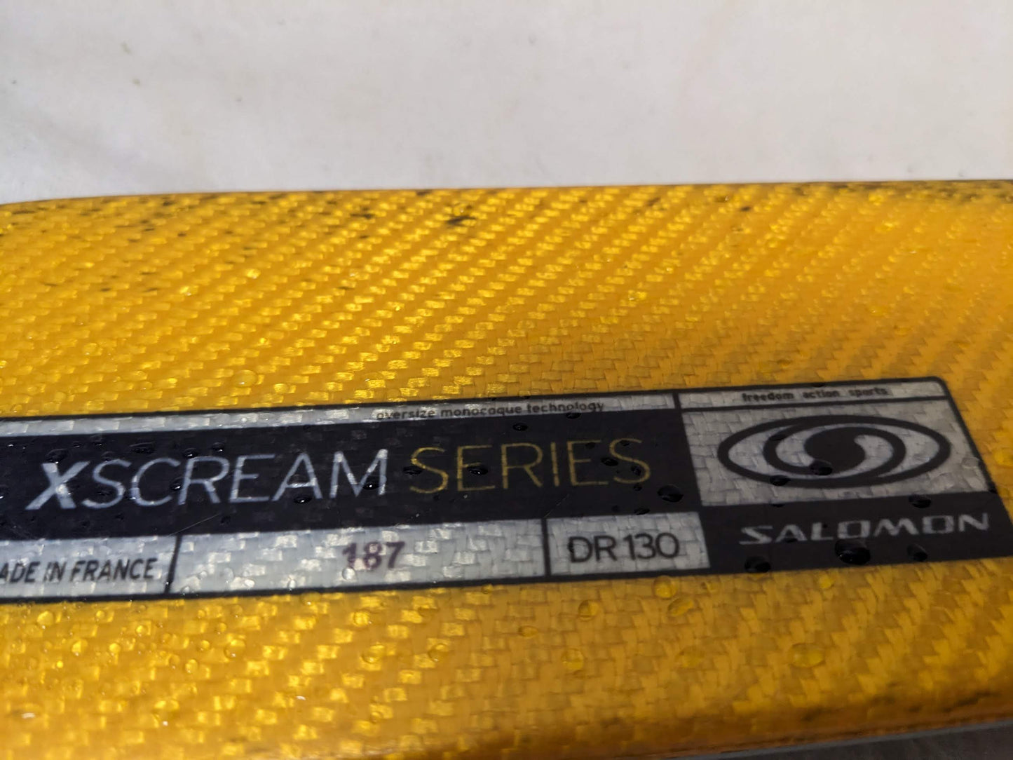 Salomon X-Scream Skis *NO Bindings* Size 187 Cm Color Yellow Condition Used