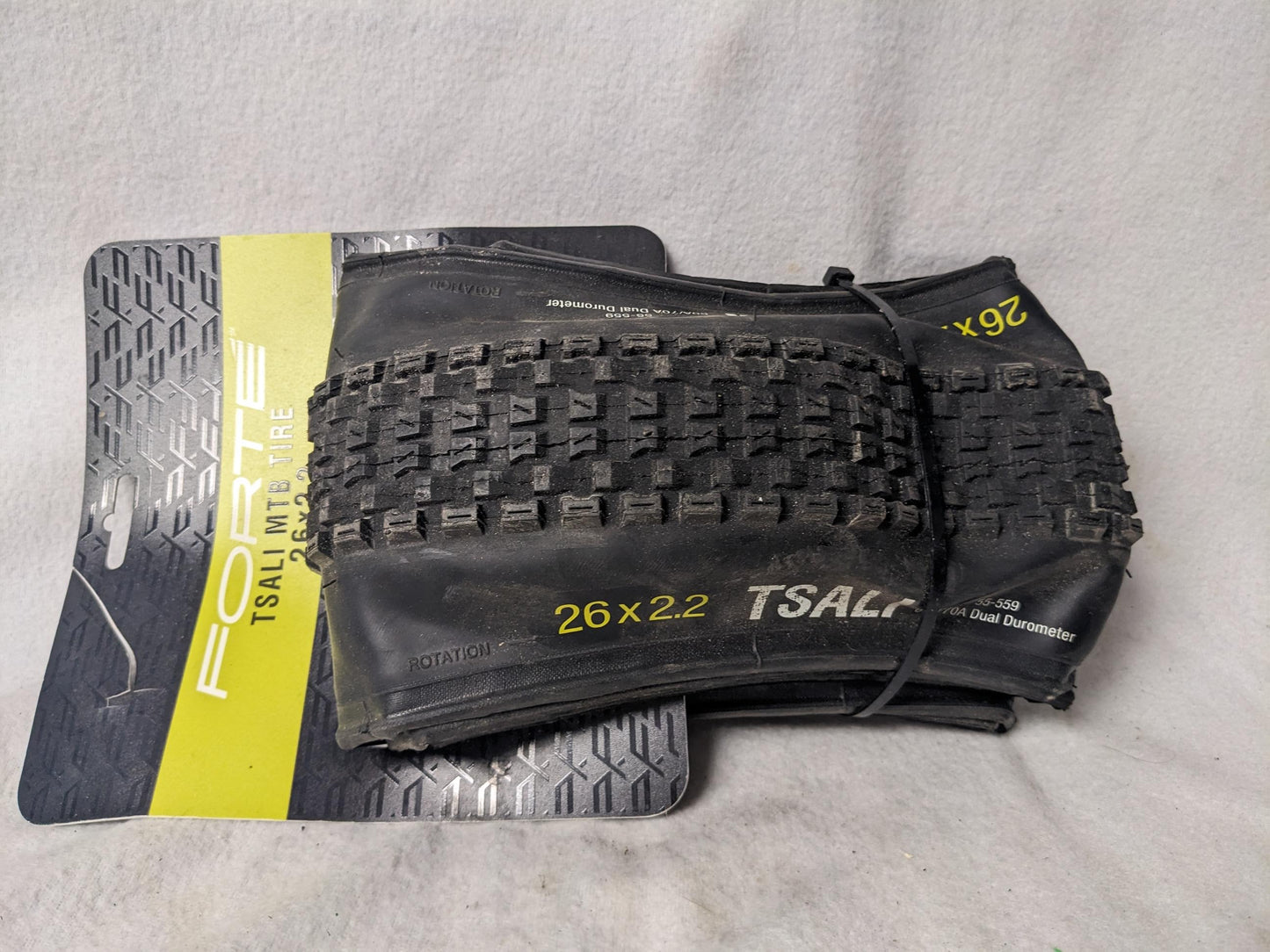 Forte TSALI MTB Mt. Bike Tire Size 26 In x 2.2 In Color Black Condition NEW