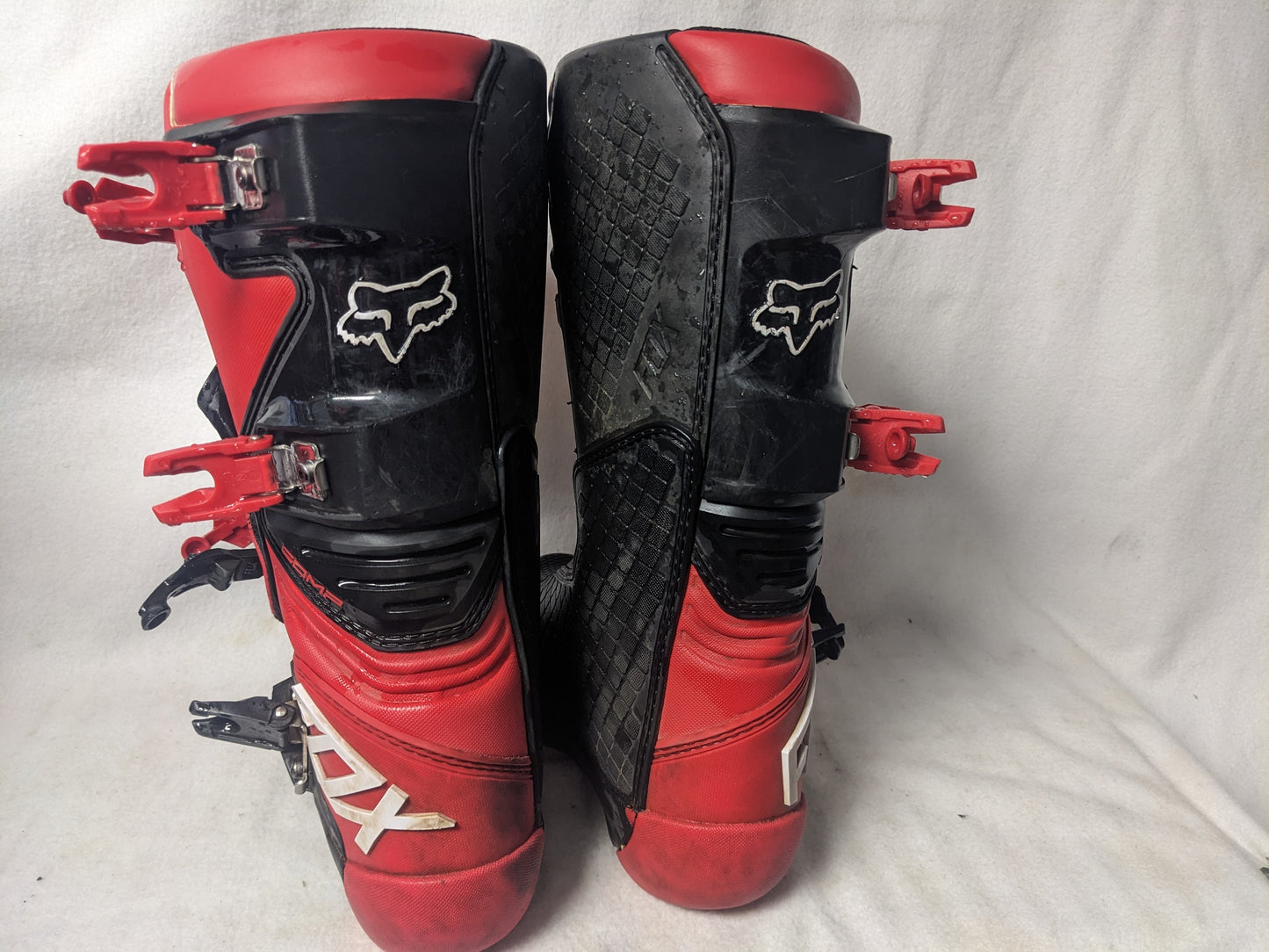 Fox Comp-Y Motocross MX Boots Size 6 Color Red Condition Used