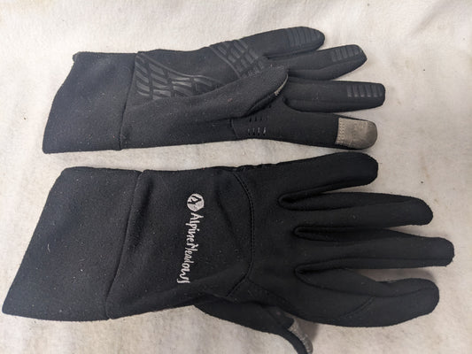 Alpine Meadows Cloth Gloves Size Large Color Black Condition Used
