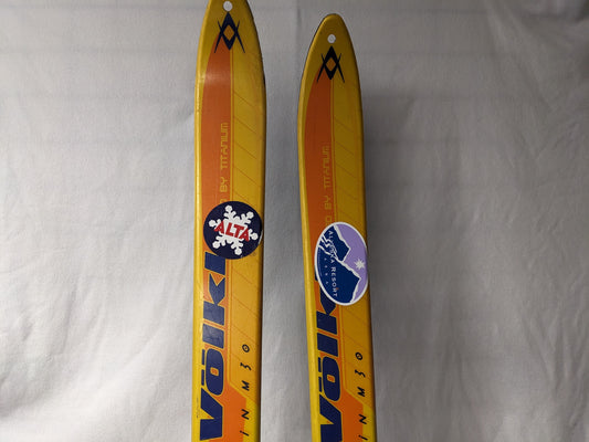 Volkl Mountain M30 XC - Telemark - Cross Country Skis with 75 Mm Bindings Size 189 Cm Color Yellow Condition Used