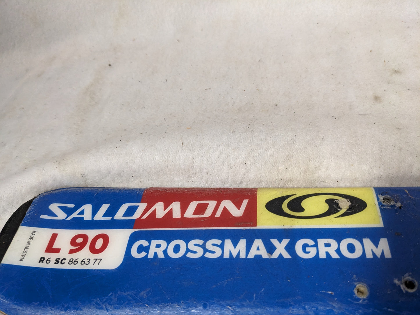 Salomon Crossmax Grom Skis *NO Bindings* Size 90 Cm Color Blue Condition Used