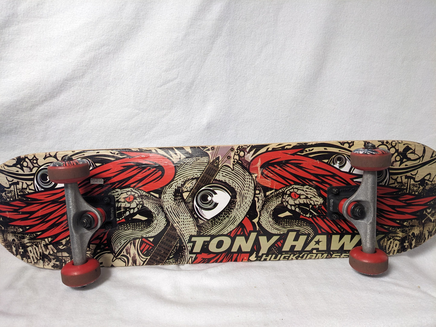 Tony Hawk Huck Jam Series Skateboard Size 31 In Color Black Condition Used