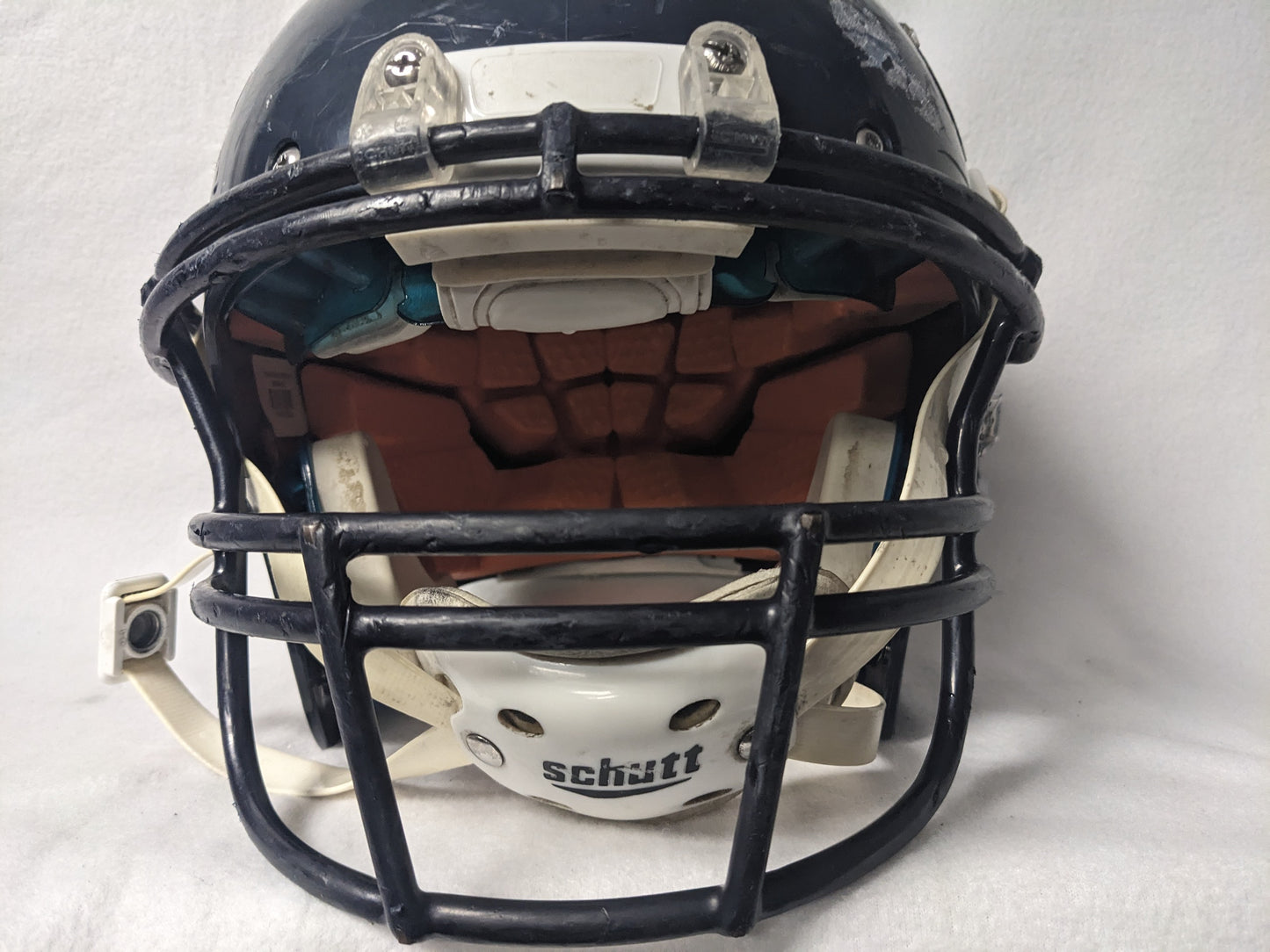 Schutt Recruit Hybred Youth NOCSAE Football Helmet Size Youth Large Color Blue Condition Used