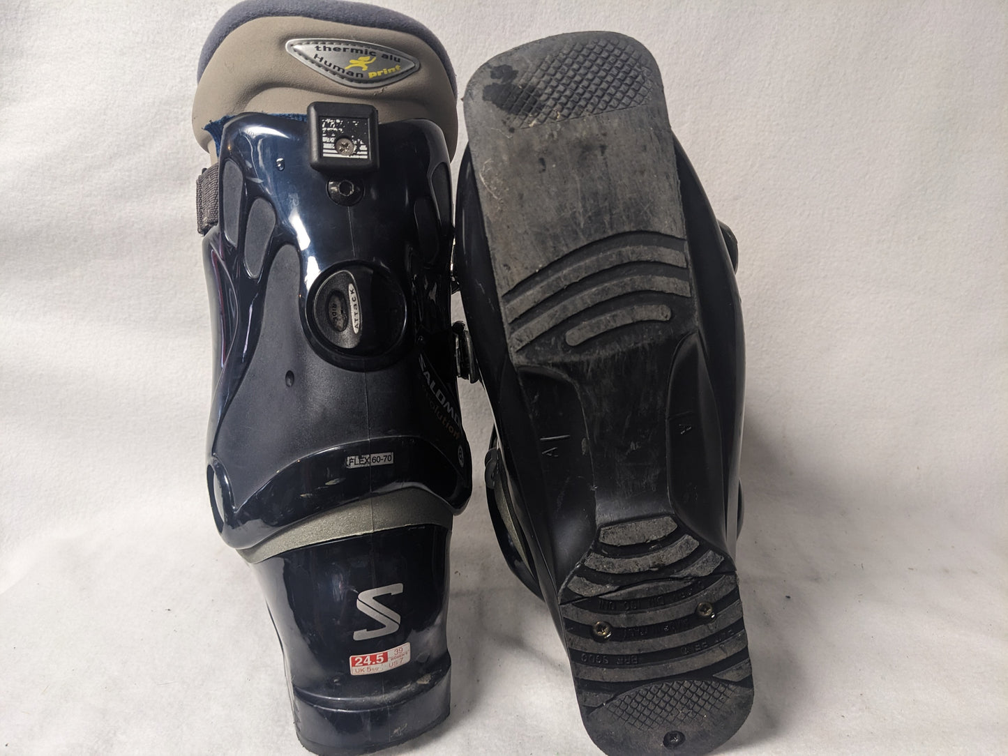 Salomon Evolution2 8.0 Ski Boots Size 24.5 Color Black Condition Used