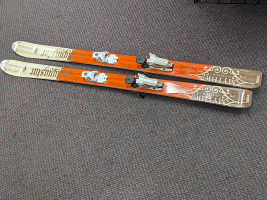 Dynastar Mythic Rider Skis w/Rossignol Bindings Size 172 cm Color Orange Condition Used