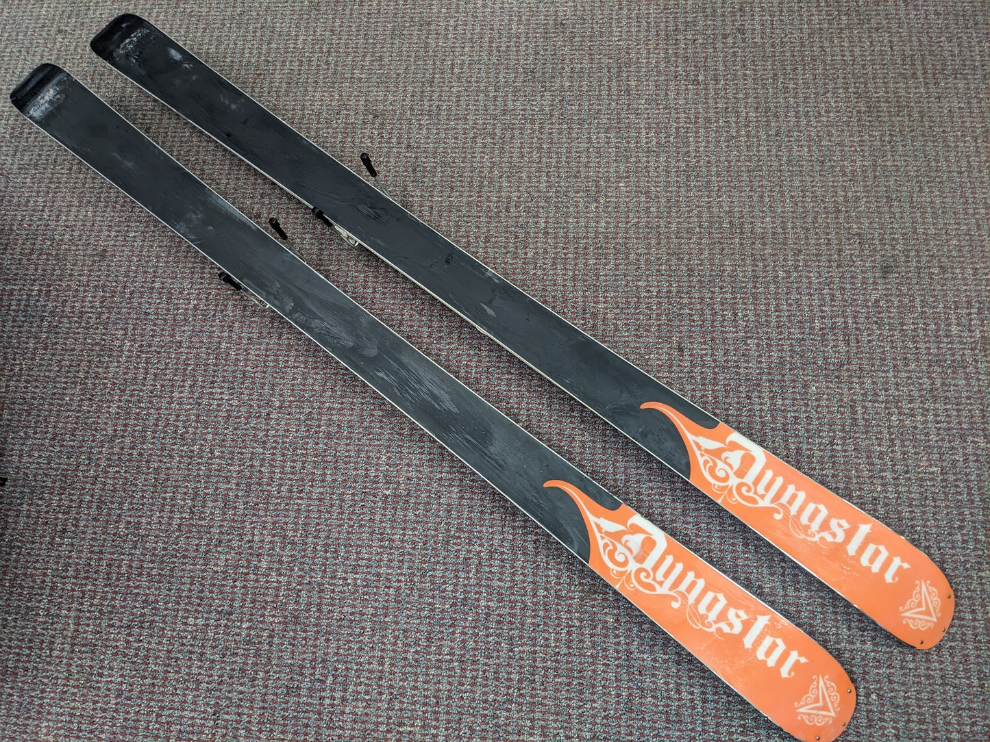 Dynastar Mythic Rider Skis w/Rossignol Bindings Size 172 cm Color Orange Condition Used