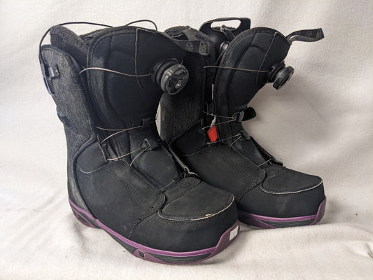 Salomon Ivy Boa SJ Snowboard Boots Size 7 Color Back Condition Used