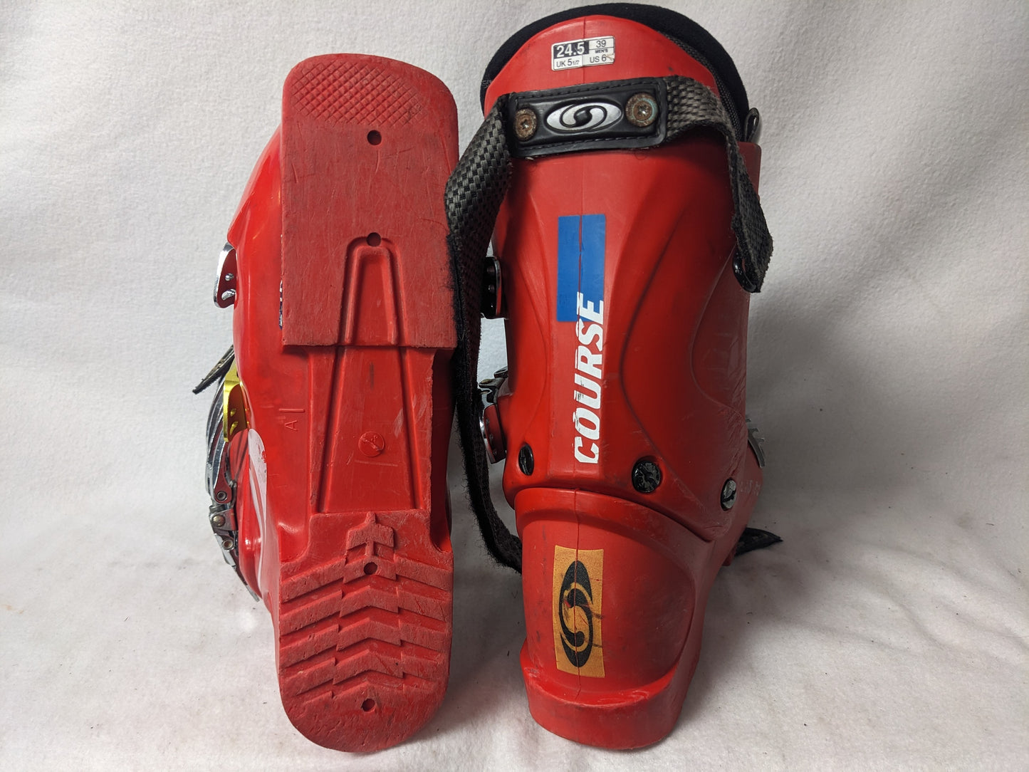 Salomon Course  Ski Boots Size 24.5 Color Red Condition Used