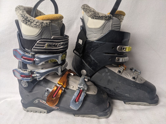 Salomon Irony 7.5 Women's Ski Boots Size 25 Color Gray Condition Used