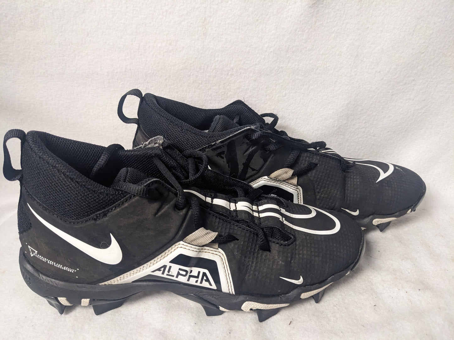 Nike Alpha Fastflex Cleats Size 9 Color Black Condition Used