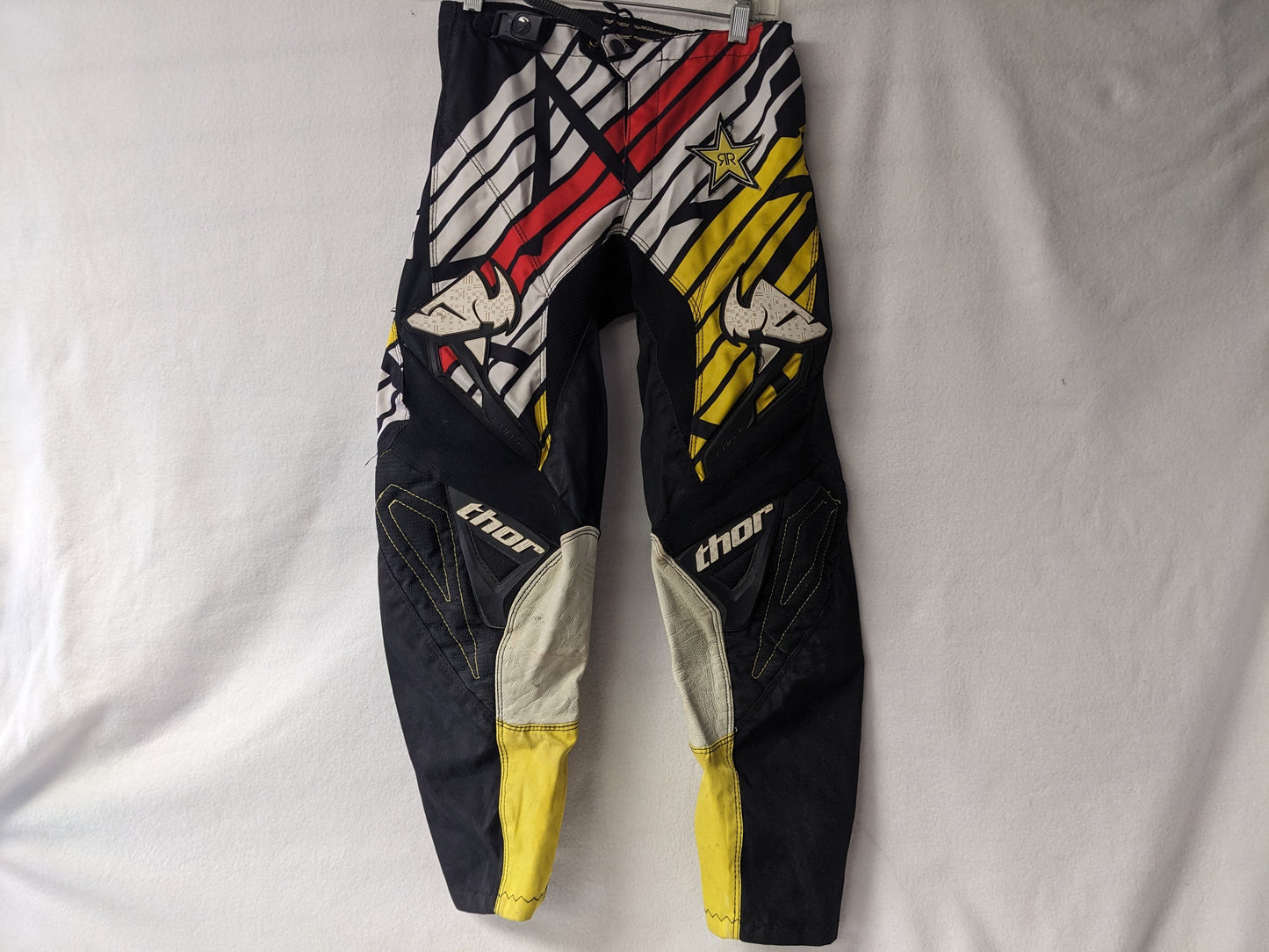 Thor Rock Star Youth MX Motocross Racing Pants No Hip Pads Size Youth Color Black Condition Used
