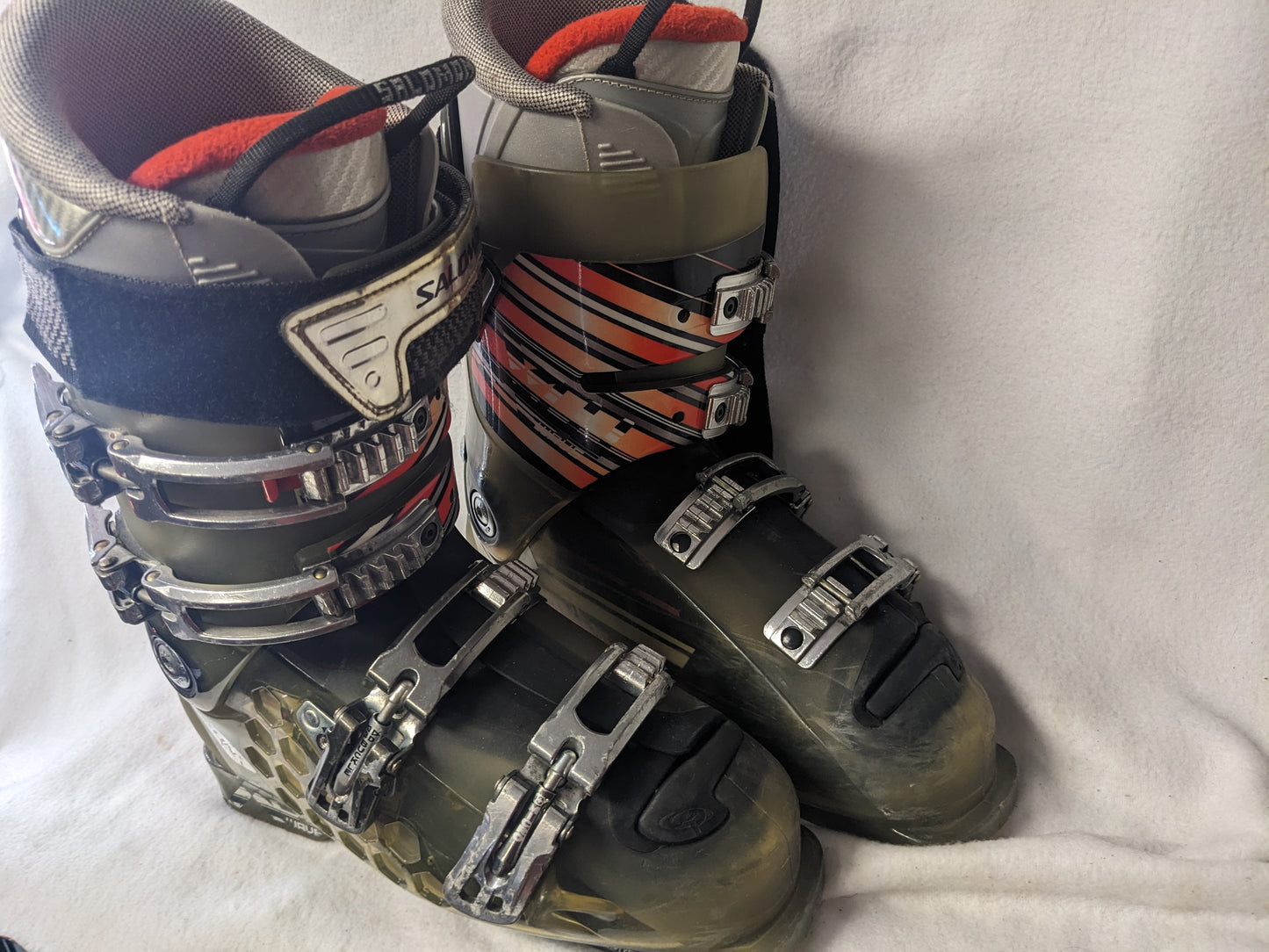 Salomon XWave 10 Flex 110 Ski Boots Size 26 Color Green Condition Used