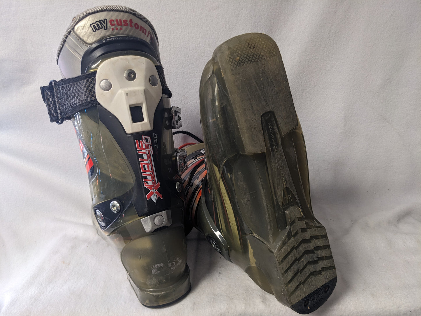 Salomon XWave 10 Flex 110 Ski Boots Size 26 Color Green Condition Used