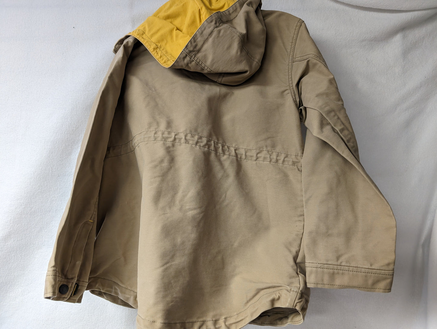 Gap Youth Hooded Barn Jacket Coat Size Youth XL Color Tan Condition Used