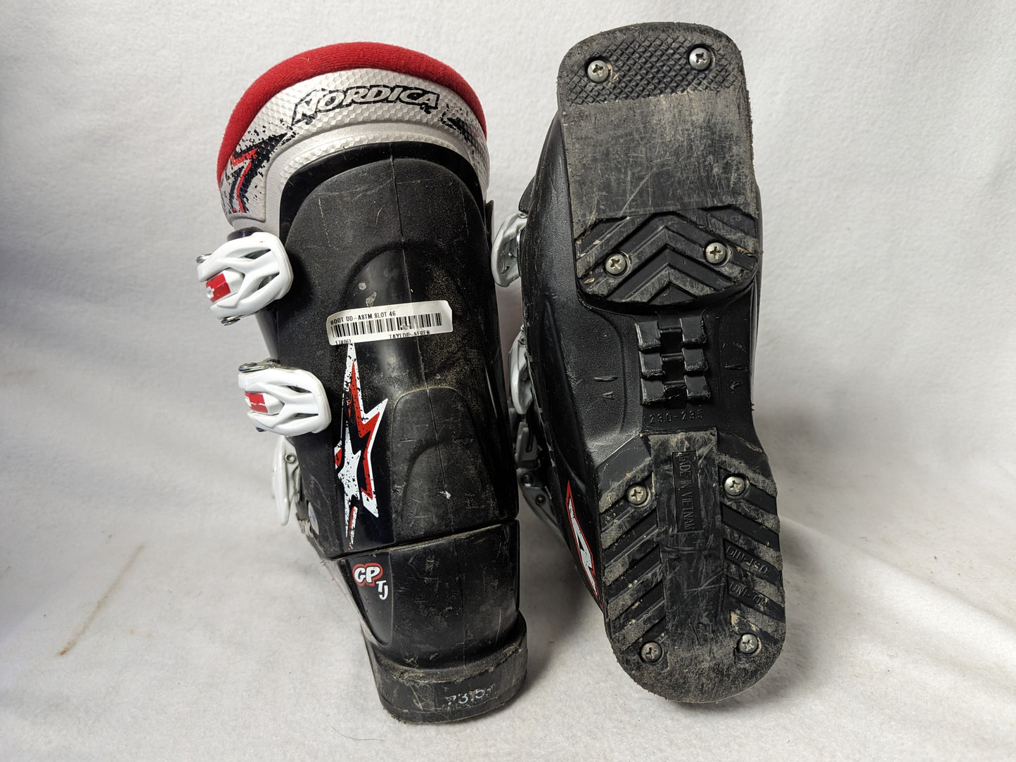 Nordica GP TJ Team Ski Boots Size 23.5 Black Condition Used