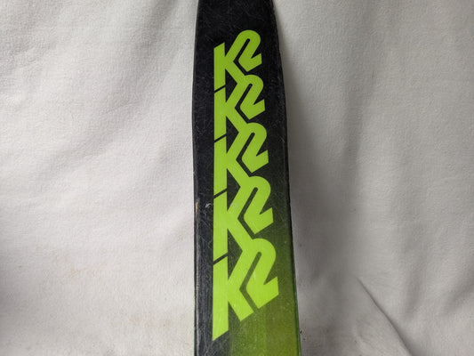 K2 Pinnacle 84 Skis w/Salomon Bindings Size 129 Cm Color Green Condition Used