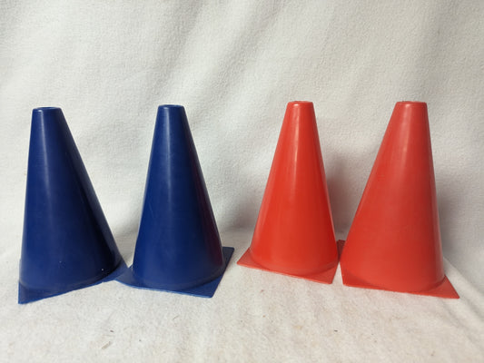 All Sport 4 Flexi Cones Size 7 In Color Red and Blue Condition Used