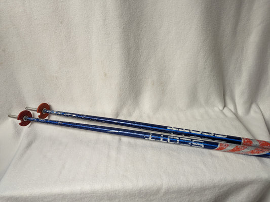 Scott Ski Poles Size 120 Cm Color Blue Condition Used