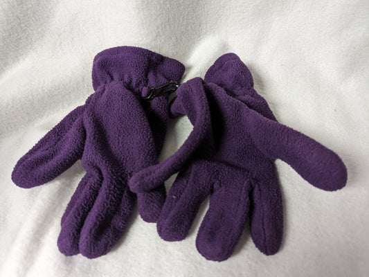 Fleece Gloves Size Youth Color Purple Condition Used
