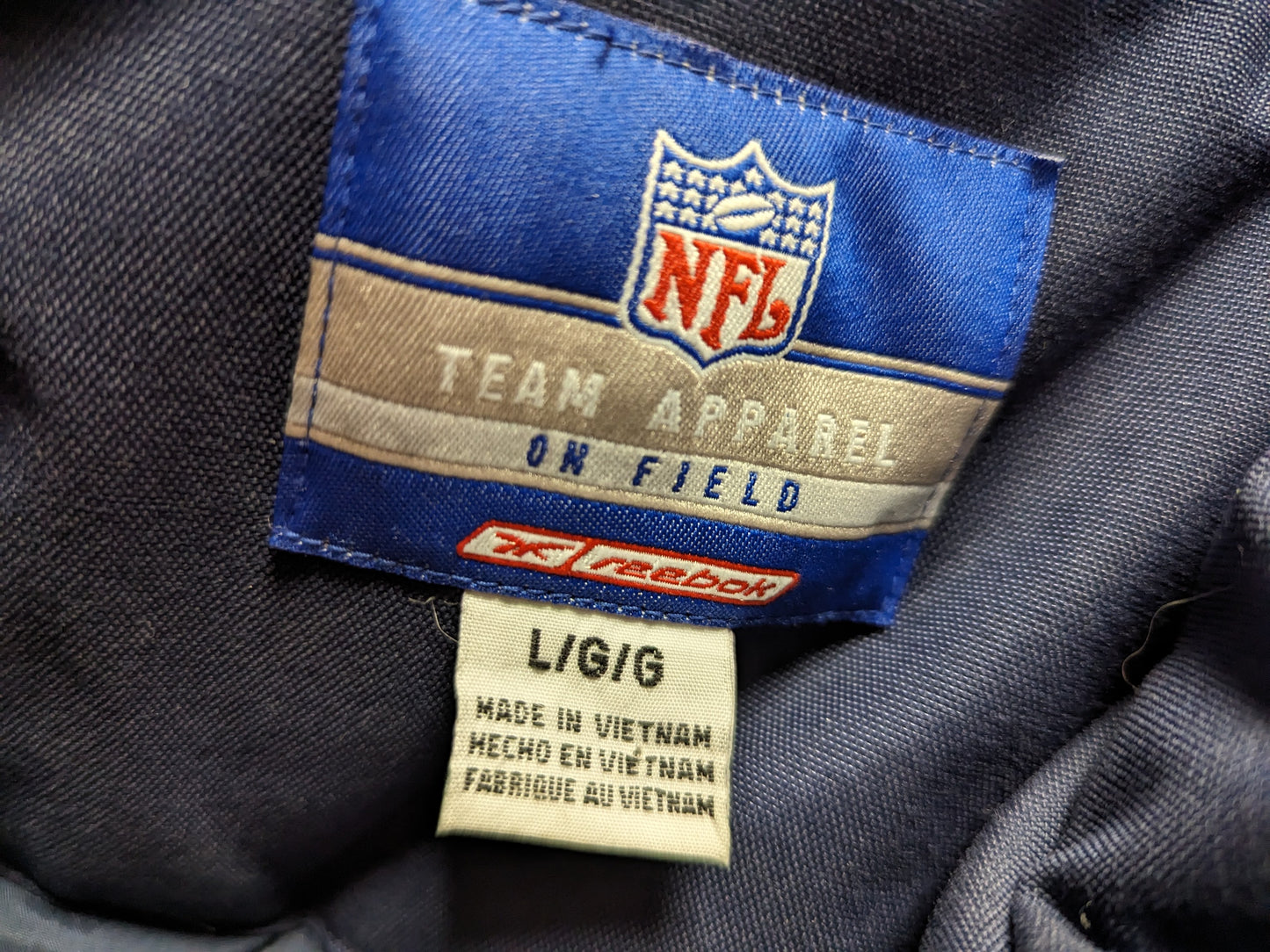 Denver Broncos NFL Winter Jacket Coat Size Large Color Blue Condition Used